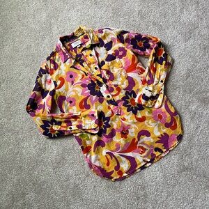 J. Crew Collection Floral Multicolor Women's Top Size 00